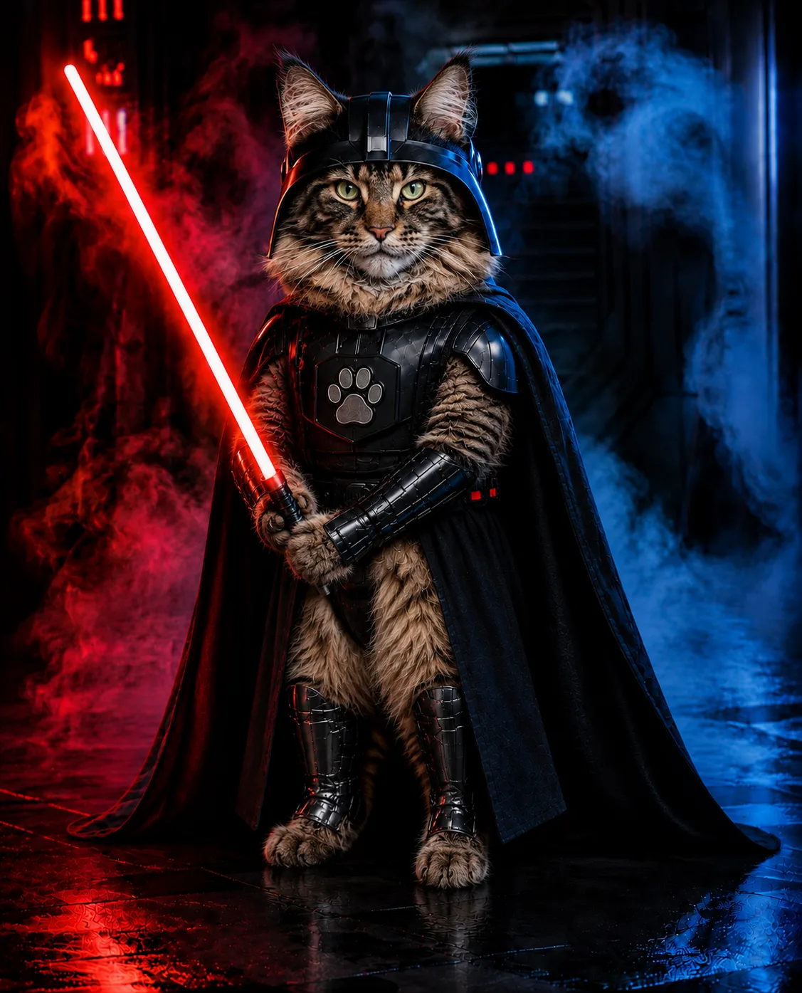 Paw Vader before