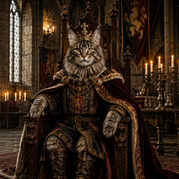 The Medieval Paw King