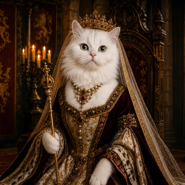 The Medieval Paw Queen
