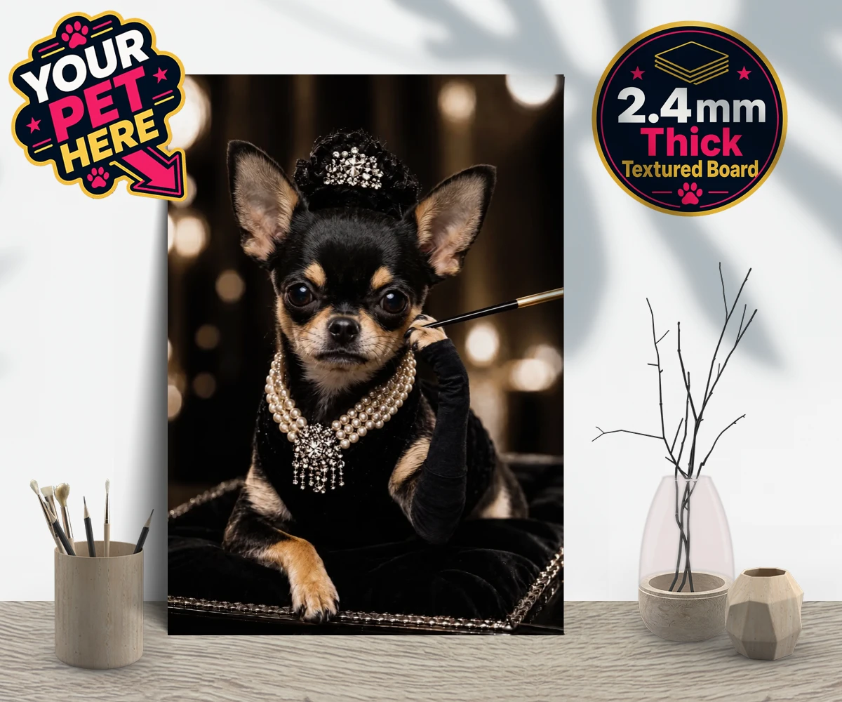 Personalised Breakfast at ... dog gallery boards featuring step into a whimsical world of glamour with our delightful "Breakfast