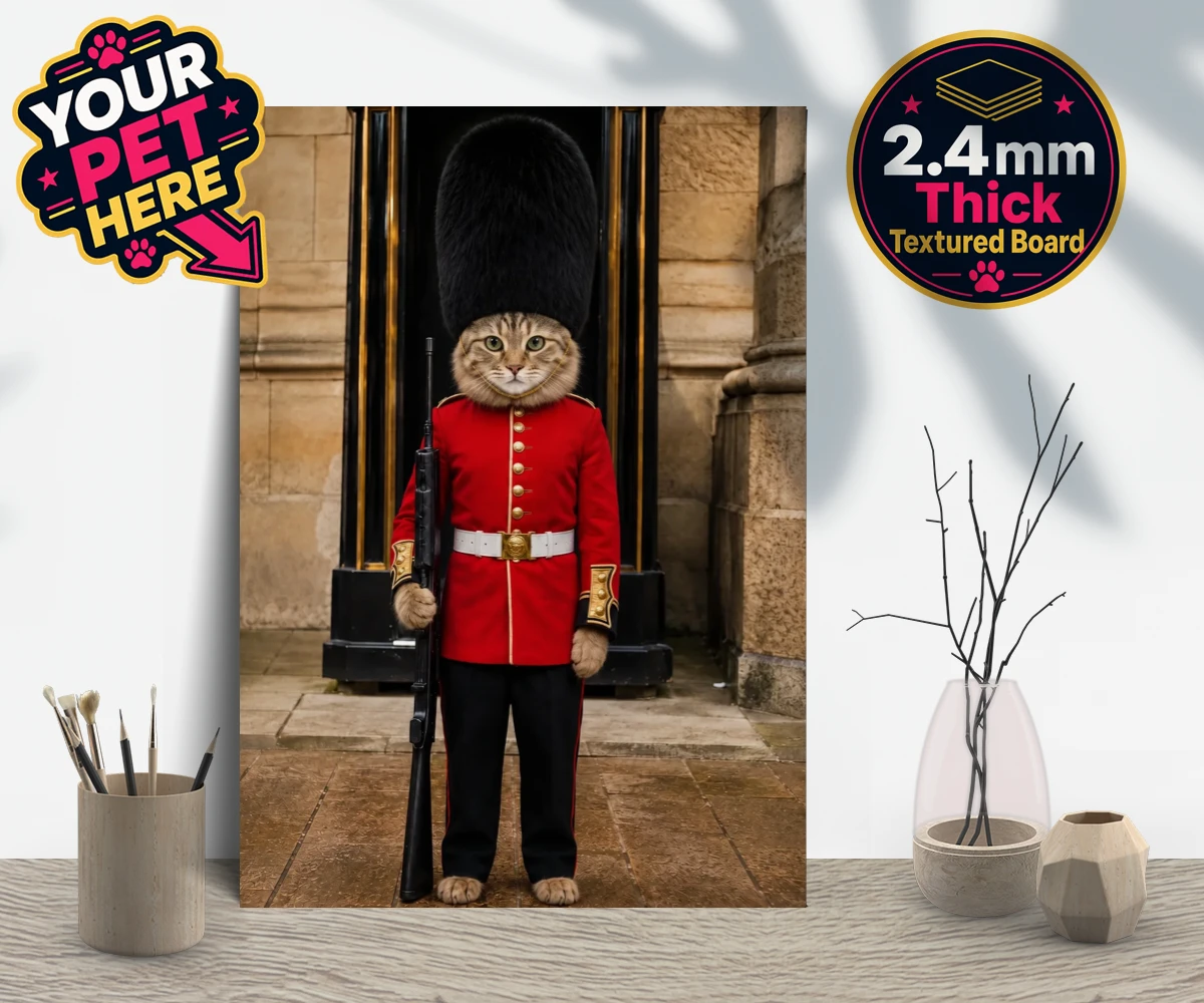 Personalised The Royal Paw Guard cat gallery boards