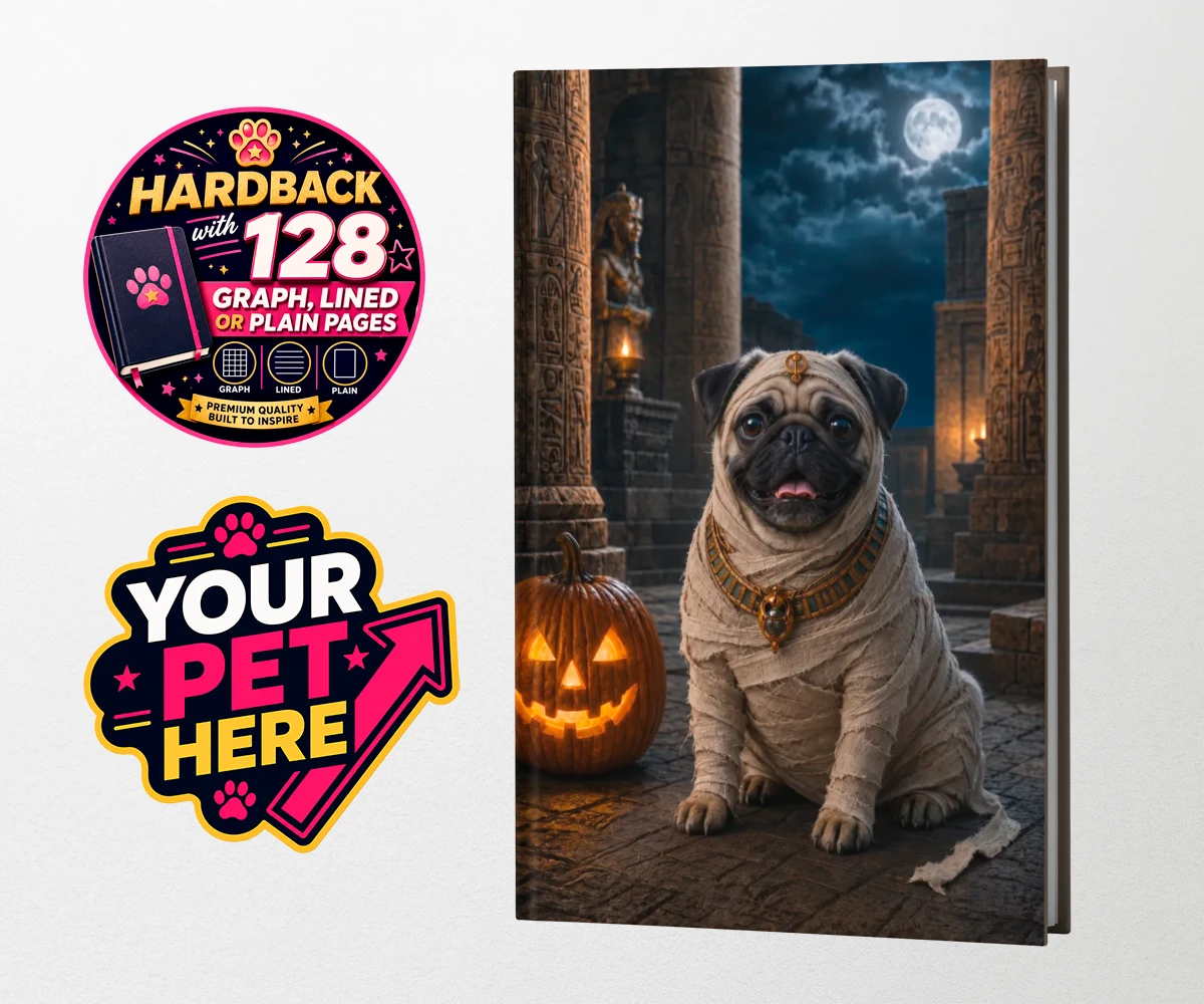 Personalised Mummy Paw dog hardback notebooks featuring a delightful addition to our seasonal collection, capturing the charm